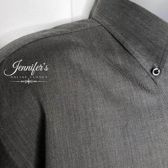 3/$25 Jos. A. Bank Men's Gray Button-Down Long Sleeve Shirt - Picture 5 of 13